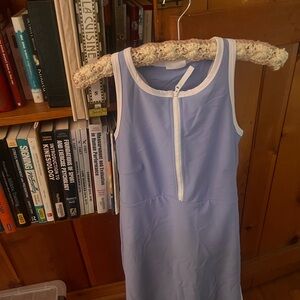 Light Blue Sleeveless Tennis Jumper Dress with built in shorts